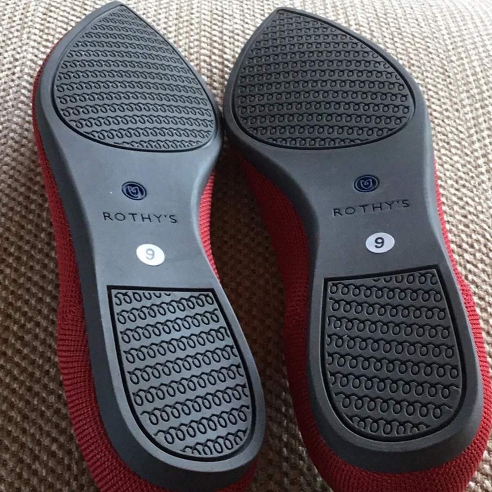 NWOT Rothy’s Point Red Flats - Picture 5 of 5